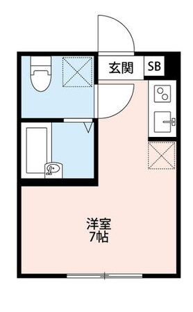 祖師ヶ谷大蔵駅 徒歩8分 2階の物件間取画像